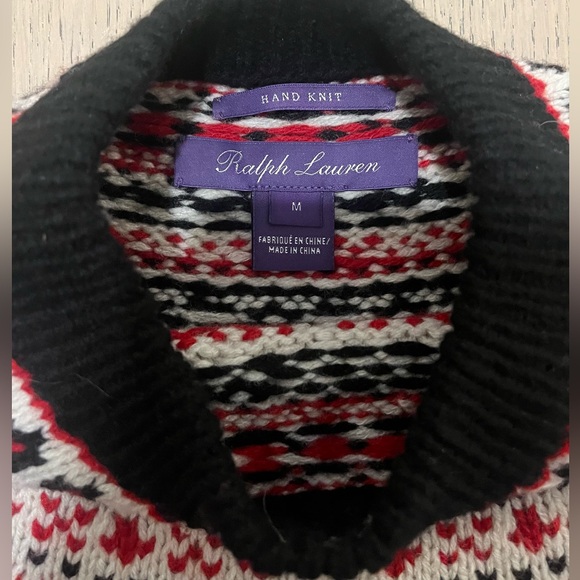 Ralph Lauren - Cashmere Holiday Sweater - Size M - Picture 4 of 9